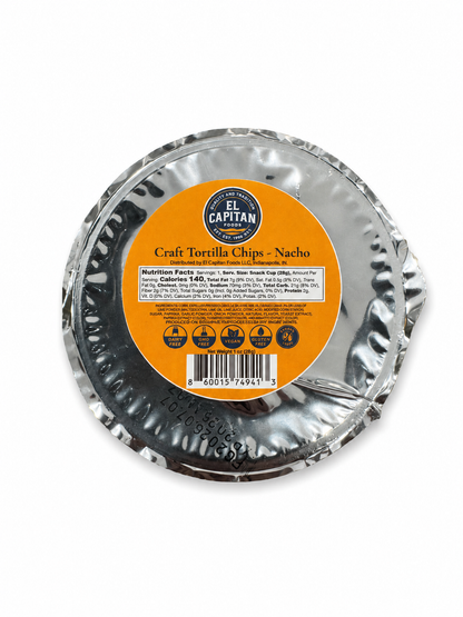 Mini Nacho Tortilla Chips – 1 oz Snack Cups, 4-Pack – Seed Oil-Free, Gluten-Free & Dairy-Free